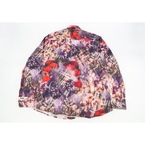 Barabas Shirt Mens Large‎ Floral Abstract All Over Print Long Sleeve Button Up